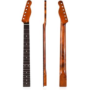Maple Electric Guitar Neck 22 Frets Rosewood Fingerboard For Tl Tele