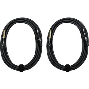 Audio 2000s E05112P2 1/4 Inch TS to XLR Male 12 Feet 2 Pack Audio Cable (12 Feet)