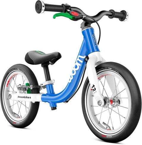 woom 1 Balance Bicycle for Kids 18 Months to 3.5 Years Old, Lightweight 12-Inch Toddler Bike with Handbrake & Steering Limiter, Boys & Girls - Red in Saudi Arabia