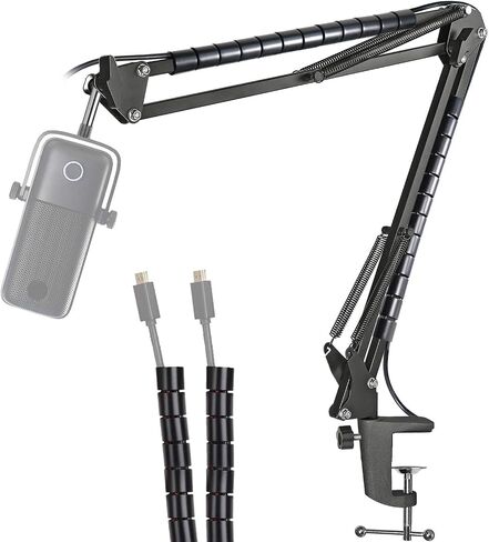Mic Boom Arm Stand Compatible with Elgato Wave:1 Microphone - Professional Adjustable Scissor Microphone Boom Arm by YOUSHARES in Saudi Arabia