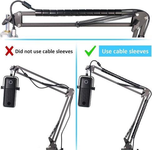 Mic Boom Arm Stand Compatible with Elgato Wave:1 Microphone - Professional Adjustable Scissor Microphone Boom Arm by YOUSHARES in Saudi Arabia
