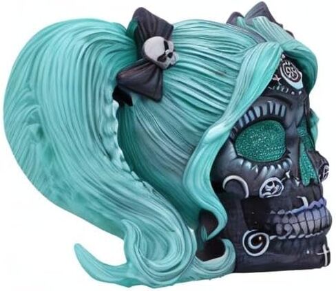 تمثال رائع من Nemesis Now Drop Dead Gorgeous، زينة جمجمة دمية Baphomet الغامضة، ديكور قوطي يمكن تجميعه وهدية، مرسومة يدويًا بخبرة، 20.5 سم - حل وتخثر in Kuwait