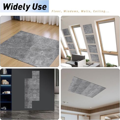 【Soundproofing PRO】12 Pack 1/8 inch Thick Mass Loaded Vinyl Soundproofing Pads【Feel like Added A Wall】Easy to Install(Equip Nails), High Surface Density(1.25lbs/sqft) MLV Insulation Sound Proof Pads in Kuwait