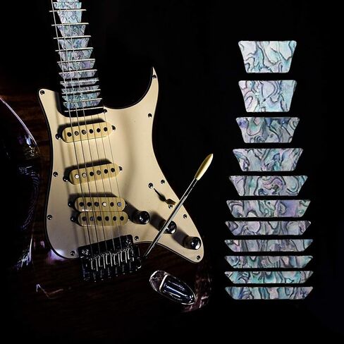 VBESTLIFE Guitar Fretboard Stickers, 0.04mm Premium Electric Guitar Fretboard Decals Fits for Beginner Learner Practice 6 Strings Acoustic Electric Guitars in Saudi Arabia