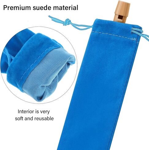 ibasenice 10Pcs Clarinet storage bag soprano recorder pouch vertical flute case flute bag pouch necktie organizer soprano recorder bag for storage musical instrument clarinet bag in Kuwait