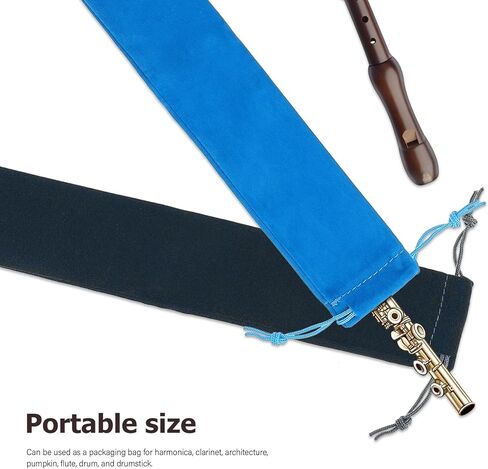 ibasenice 10Pcs Clarinet storage bag soprano recorder pouch vertical flute case flute bag pouch necktie organizer soprano recorder bag for storage musical instrument clarinet bag in Kuwait