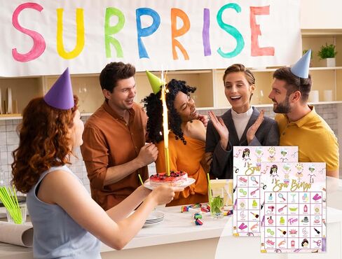 Baby Shower Games Bingo Cards, Bear Theme Bingo Game, Shower Game for Family Friends Large Multiplayer Group Activities, Bear Party Birthday Favors Gifts -14 in Kuwait
