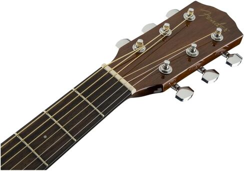Fender CD-60 Dreadnought V3 Acoustic Guitar, with 2-Year Warranty, Sunburst, with Case Bundle with Fender Guitar Stand with Sturdy Metal, 10' Instrument Cable and Logo Guitar Strap in Saudi Arabia