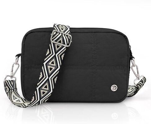 حقيبة منتفخة حقائب كروس مبطنة للنساء، حقيبة كتف منتفخة خفيفة الوزن، محفظة للهاتف الخلوي مع فتحات للبطاقات in Kuwait