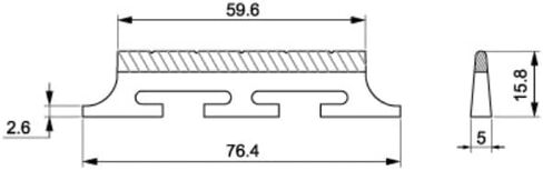 Banjo Bridge Three Legged Bridge for 5 String Banjo Made of Maple and Ebony in Saudi Arabia