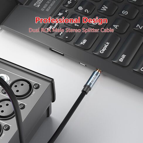 3.5 mm TRS to 2 XLR Male Cable, 1/8 Aux to Dual XLR Male to Male Breakout Cable, 30Feet in Saudi Arabia