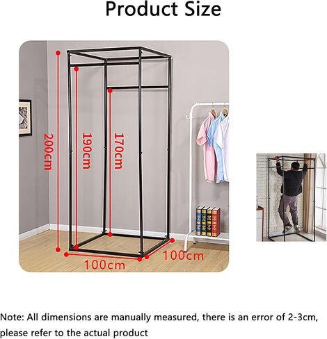 MORN Fitting Room, 43x43x78 inch Clothing Store Changing Room, Strong Shading, Better Privacy Protection Fitting Room-Easy to Assemble, Clothing Store, Private Space (Black) ( Color : Black ) in Saudi Arabia