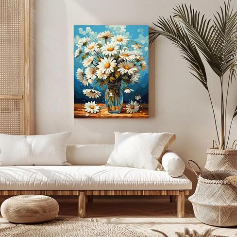 BXXRBX Starry Night Paint by Numbers Kit for Adults- Adult Paint by Number Kits on Canvas Landscape, Forest Number Painting for Home Wall Decor 16x20 Inch in Saudi Arabia