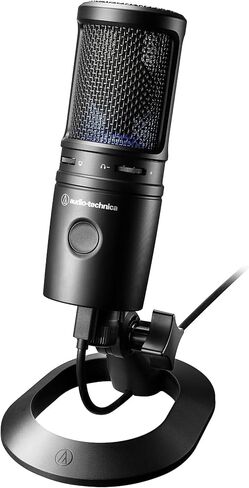 ميكروفون USB بمكثف قلبي من Audio-Technica AT2020USB-X، أسود (متجدد) in Saudi Arabia