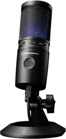 ميكروفون USB بمكثف قلبي من Audio-Technica AT2020USB-X، أسود (متجدد) in Saudi Arabia