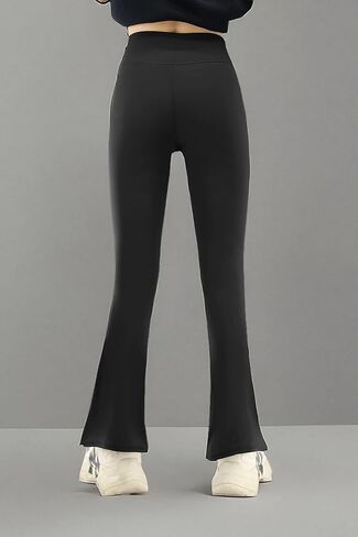 Girls’Flare Leggings Cross Waist Bell Bottoms Yoga Pants for Girls 7-14 Years in Saudi Arabia