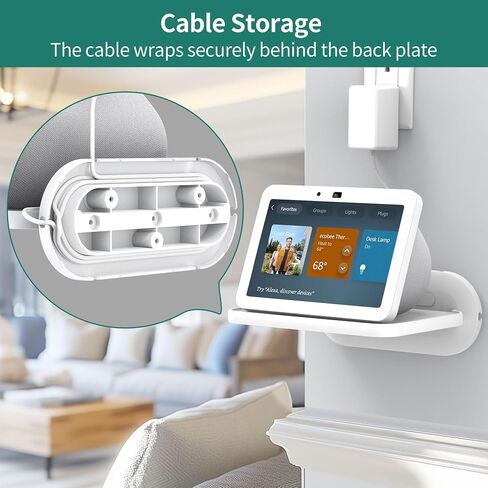HomeMount Wall Mount for Show 8 & Nest Hub, Space-Saving, for Show 8 Black in Kuwait