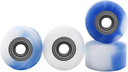 Teak Tuning Apex 61D Urethane Fingerboard Wheels - Mini Shorty Shape, 6.6mm Diameter - ABEC-9 Stealth Bearings - Made in The USA - Gumdrop Colorway in Saudi Arabia