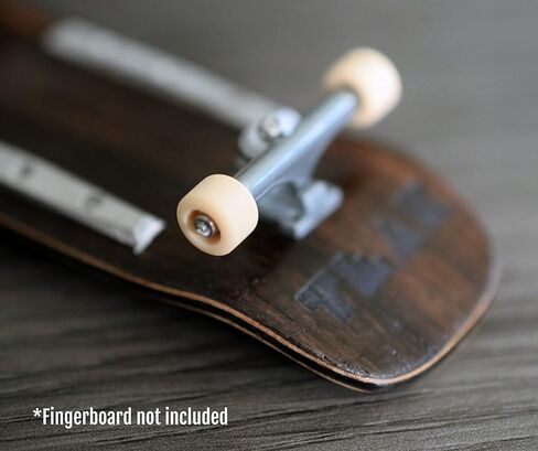 Teak Tuning Apex 61D Urethane Fingerboard Wheels - Mini Shorty Shape, 6.6mm Diameter - ABEC-9 Stealth Bearings - Made in The USA - Gumdrop Colorway in Saudi Arabia