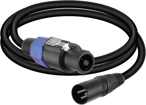 GELRHONR SpeakOn Male to XLR Male Connector Audio Extension Cable with Twist Lock for Mixer Boards, Junctions, Preamps, Speakers, etc (1.8M) in Kuwait