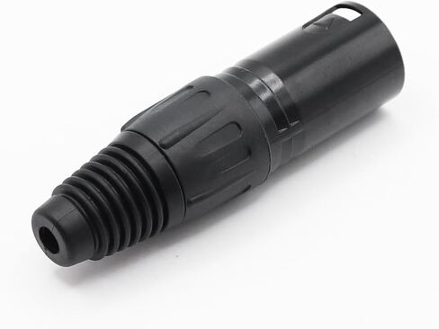 4-Pin XLR Cable Connector XLR 4 Pin Male&Female Plug Connector Mic Cable Plug Connector Audio Adapter for Microphone, Mixers, Black, 2 Pair in Saudi Arabia