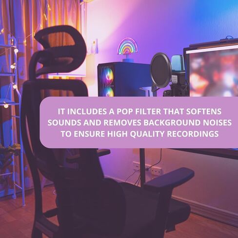 RGB Condenser Microphone. Perfect, for Gaming, Podcasts and Streaming in Saudi Arabia
