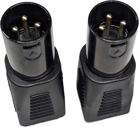 2 قطعة RJ45 إلى 3-Pin XLR DMX موصل RJ45 إيثرنت إلى 3 Pin XLR DMX ذكر محول كابل الصوت، 2xRJ45-DMX-3XM in Kuwait