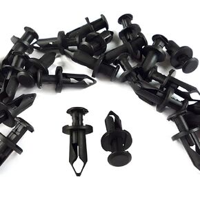 Pack of 100 Replacement for Can Am 293150089 ATV UTV Fit 8mm 5/16 inch Hole Fender Rivet Plastic Clip Push Pin Splash Guard Body Panel Retainer Motorcycle Black Nylon Fastener for Bombardier