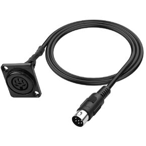 MEIRIYFA D-Type DIN 6 PIN MIDI Audio Signal Cable 6 Pin DIN Female to Female Extension Cord Panel Mount AV Adapter Audio Plug Cable for Digital Audio Devices-83CM (DIN 6PIN Female)
