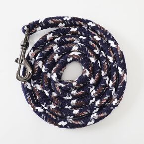 Polyester-Cotton Lead Rope for Horse or pet, with Durable Oversized Trigger Buckle, Connected to Halter or Harness, Heavy Duty Hardware, 6.5feet （2M） Long