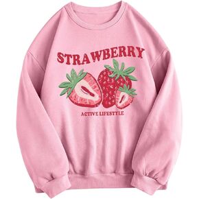 Floerns Women's Letter Graphic Print Long Sleeve Sweatshirt Pullover Tops