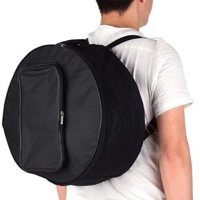 13-14 Inch Snare Drum Bag Tambourine Carrying Backpack Adjustable Strap Drum Bag Oxford Drum Storage Case Percussion Instruments Transport Accessories with Drumstick Pocket