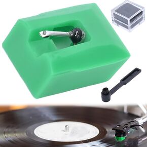 ATN95E Record Player Needles Stylus & Stylus Brush, Record Player Needle Diamond Stylus Replacement Turntable Needle Cartridge for AT95E AT93 AT3400 AT3450 Audio-Technica, Not for LP120X-USB