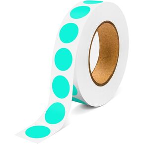 1000PCS Teal Blue Colored Dot Stickers Round Coding Circle Label Stickers 0.5 inch Label in Dispenser Box for Office Classroom in Kuwait