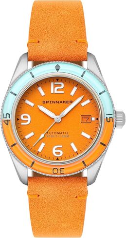 ساعة Spinnaker للرجال 43 ملم Fleuss أوتوماتيكية بحزام جلدي أصلي SP-5055 in Saudi Arabia