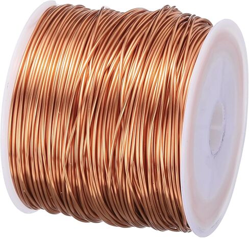MECCANIXITY 1.5mm Magnet Wire 39ft Enameled Copper Wire Enameled Magnet Winding Wire Coil 200g 155C for Transformers Inductors in Kuwait