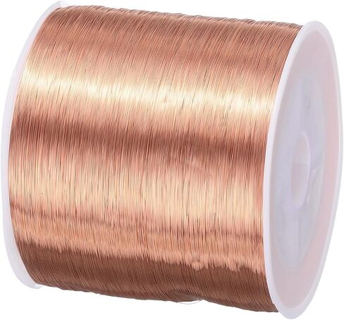 MECCANIXITY 1.5mm Magnet Wire 39ft Enameled Copper Wire Enameled Magnet Winding Wire Coil 200g 155C for Transformers Inductors in Kuwait