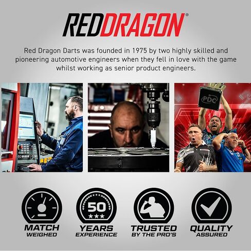 مجموعة سهام التنغستن من سلسلة RED DRAGON Evo مع رحلات جوية وأعمدة (سيقان) ومحفظة in Saudi Arabia