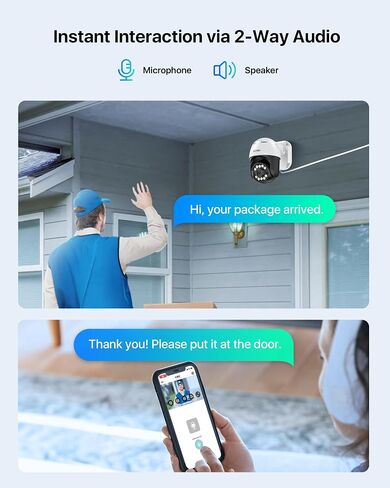 ZOSI C298 Pro 4K 8MP Add-on Dual-Lens(2x4MP) Security Camera Outdoor, 360 View Pan/Tilt PoE IP Camera, AI Human Vehicle Detect, Auto Track, Color Night Vision, SD Card Storage, Only Work with Our NVR in Saudi Arabia