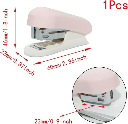 Lilaly 1 Pack Staplers for Desk Staplers, Blue Stapler, Miniature Stapler with Staples Staplers Office, Gift for Student or Office Use (Blue) in Saudi Arabia