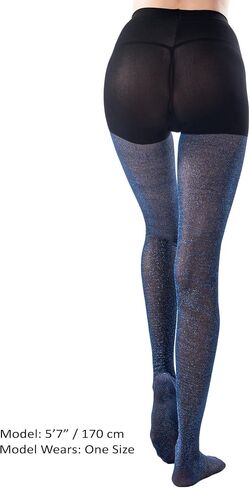 Sugar Sunday Shimmer Glitter Tights for Women Metallic Sparkle Tights Shiny Pantyhose in Saudi Arabia