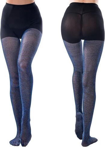 Sugar Sunday Shimmer Glitter Tights for Women Metallic Sparkle Tights Shiny Pantyhose in Saudi Arabia