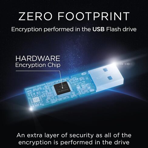 Integral 8GB Crypto Drive FIPS 197 Encrypted USB3.0 Flash Drive (AES 256-bit Hardware Encryption) in Kuwait