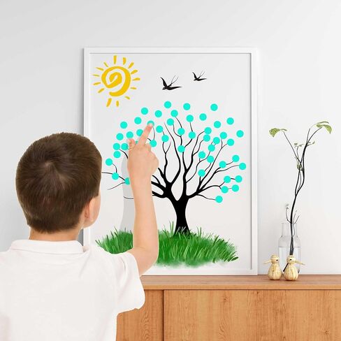 1000PCS Teal Blue Colored Dot Stickers Round Coding Circle Label Stickers 0.5 inch Label in Dispenser Box for Office Classroom in Kuwait