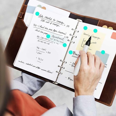 1000PCS Teal Blue Colored Dot Stickers Round Coding Circle Label Stickers 0.5 inch Label in Dispenser Box for Office Classroom in Kuwait