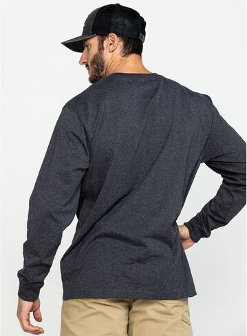 Carhartt Men's Loose Fit Heavyweight Long-Sleeve Pocket T-Shirt, Rust Heather in Saudi Arabia