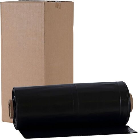 Boardwalk Industrial Drum Liners Rolls, 60 gal, 1.8 mil, 38 x 63, Clear, 1 Roll of 75 Bags in Kuwait