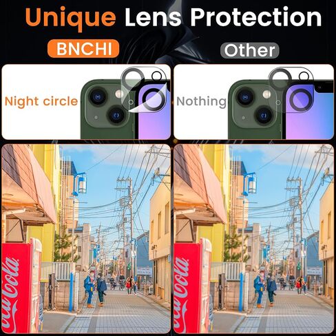BNCHI 3+3 Pack for Samsung Galaxy A14 5G Privacy Screen Protector with 3 Pack Camera Lens Protector, Anti-Spy Tempered Glass Film, Anti-Scratch, Touch Sensitive, Case Friendly in Saudi Arabia