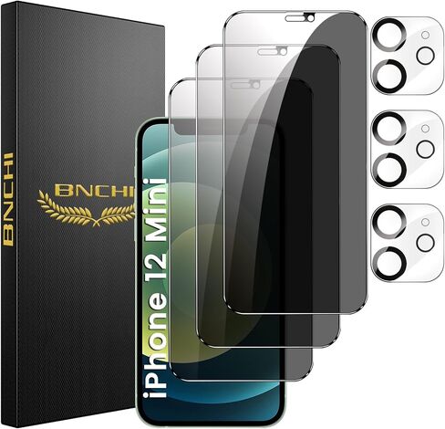 BNCHI 3+3 Pack for Samsung Galaxy A14 5G Privacy Screen Protector with 3 Pack Camera Lens Protector, Anti-Spy Tempered Glass Film, Anti-Scratch, Touch Sensitive, Case Friendly in Saudi Arabia