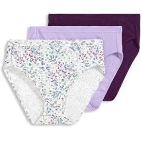 ملابس داخلية نسائية من Jockey Elance Breathe French Cut - 3 قطع، أسود، 9